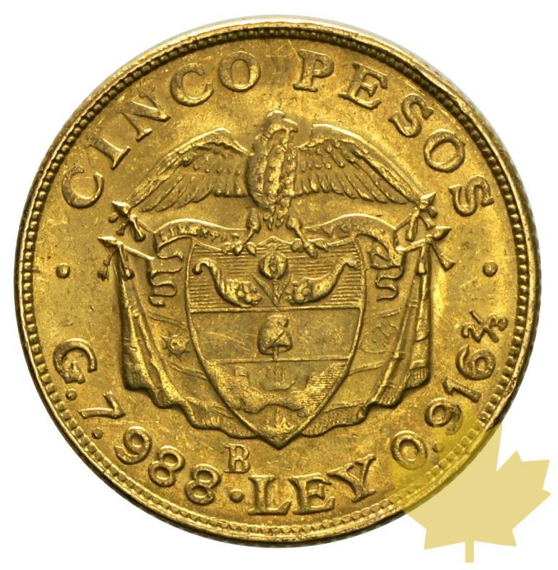 COLOMBIE-1924-5 PESOS-SUP-FDC - 20160307134744_colombia-1924-5pesos-2.JPG