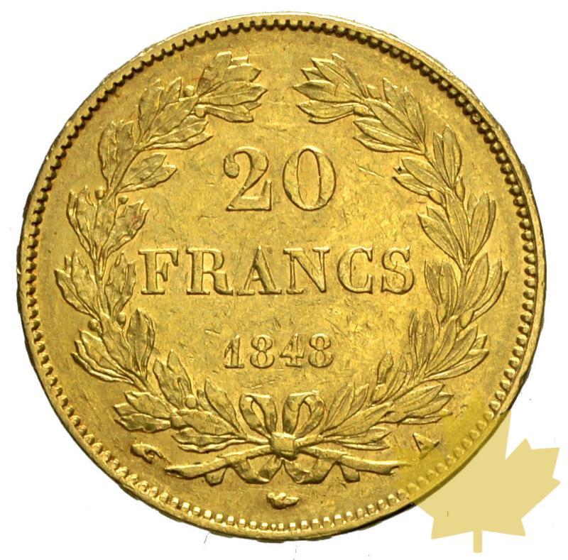 FRANCE-1848A-20 FRANCS-LOUIS PHILIPPE-TTB+ - 20160504135106_1848a-20francs-ttbplus-2.JPG