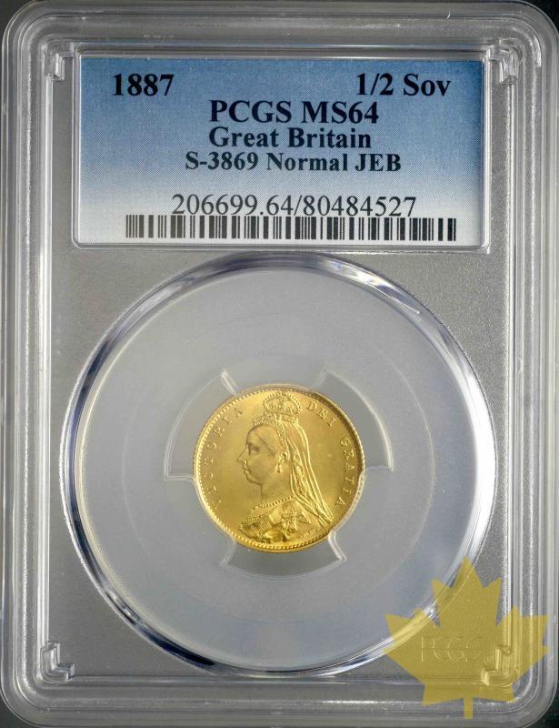 GRANDE BRETAGNE-1887-HALF SOVEREIGN-PCGS MS64-FDC - 20160510165503_1887-half-sovereign-ms64-1.jpeg