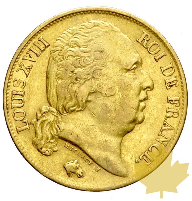 FRANCE-1818W-20 FRANCS-Louis XVIII-prTTB - 20160523142003_1818w-20francs-ttb-1.JPG