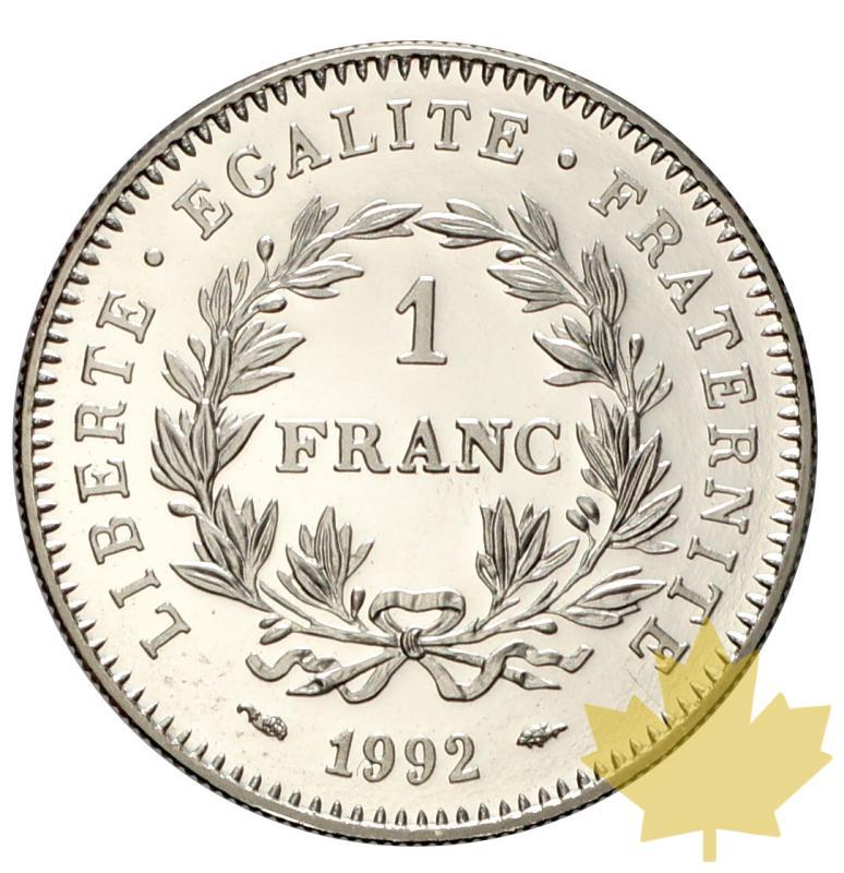 FRANCE-1992-1 FRANC-ESSAI-FDC - 20160623122350_1franc-1992-essai-2.JPG