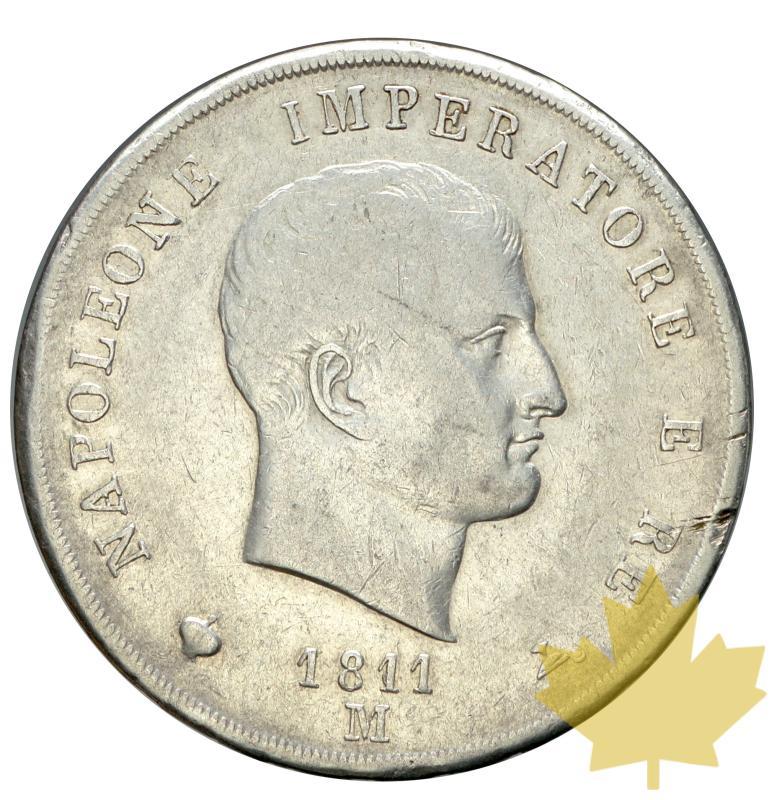 ITALIE-1811-5 LIRE-Napoléon en Italie- MILAN-TB - 20160826151811_1811m-napoleon-5lire-1.JPG
