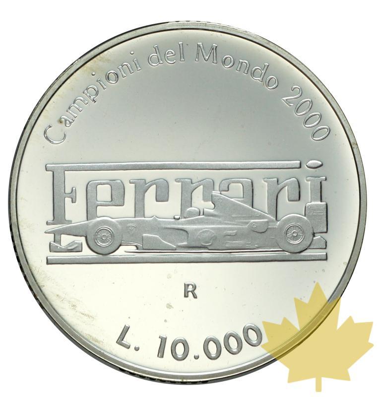 S. MARIN-2001-10000 LIRE ARGENT-FERRARI-PROOF - 20160830164527_smarin-2001-lire-ferrari-2.JPG