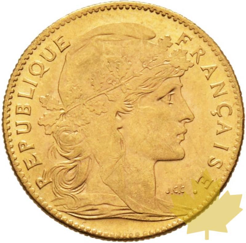 FRANCE-1908-10 FRANCS-MARIANNE-COQ-presqueFDC - 20160915114010_1908-10fr-coq-fdc-1.jpg