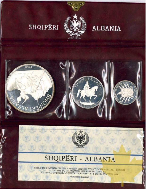 ALBANIE-1968-25, 10, 5 LEKE-SÉRIE BE-PROOF SET - 20160920120032_albania-1968-set-2.jpeg