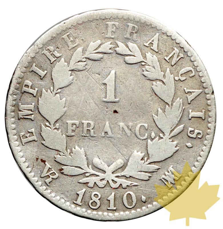 FRANCE-1810 MA-1 FRANC-NAPOLÉON EMPEREUR-TB-TTB - 20160921114820_1810ma-1franc-tb-ttb-2.JPG
