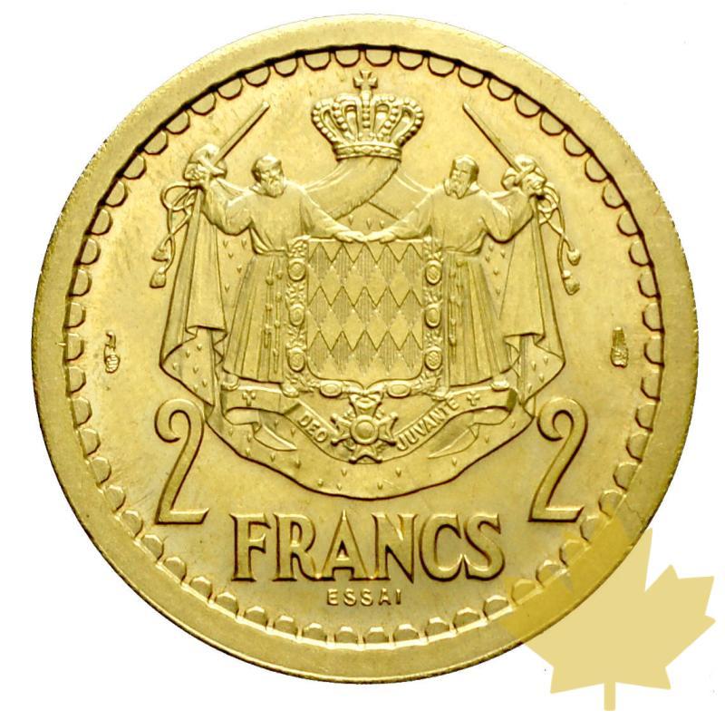 MONACO-ND(1943)-LOUIS II-2 FRANCS ESSAI-FDC - 20160921162310_monaco-essai-louis2-4.JPG