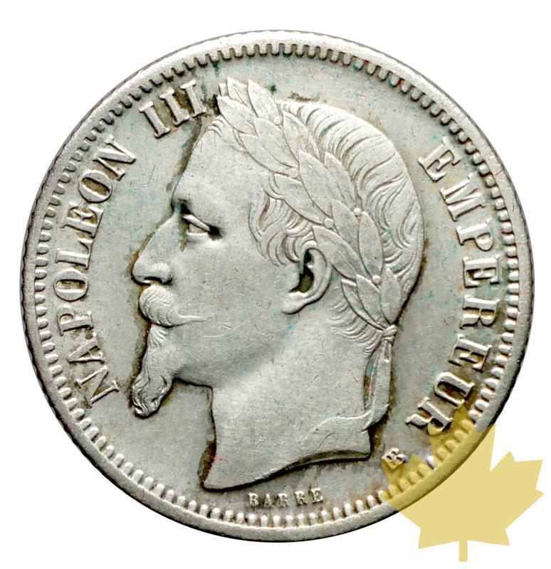 FRANCE-1869BB-1 FRANC-NAPOLEON III tête laurée-TTB+ - 20161110150934_1franc-1869-1.JPG