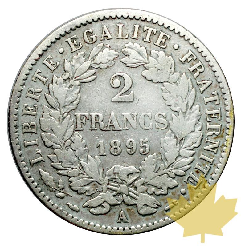 FRANCE-1895A-2 FRANCS CÉRÈS-TROISIÈME RÉPUBLIQUE-TTB - 20161110151120_2francs-1895-2.JPG