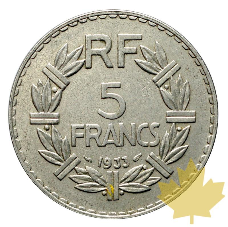 FRANCE-1933-5 FRANCS-LAVRILLIER-SUP - 20161122150552_5francs-1933-2.JPG