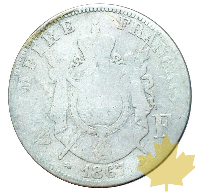 FRANCE-1867K-2 FRANCS-NAPOLEON III-B - 20170106140424_1867-2francs-2.JPG
