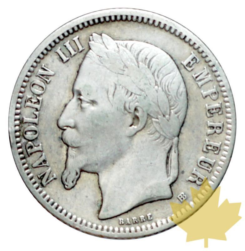 FRANCE-1870 BB-1 FRANC-NAPOLEON III tête laurée-TTB - 20170106141338_1870-1franc-1.JPG