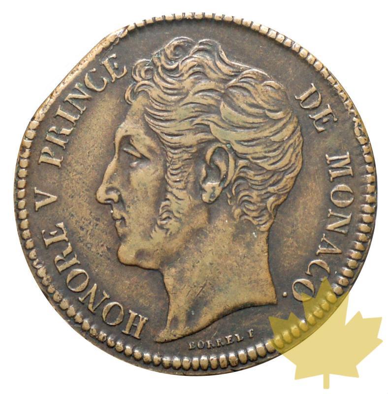 MONACO-1837MC-5 CENTIMES-HONORE V-GROSSE TÊTE-SUP - 20170106151400_5centime-monaco-1.JPG