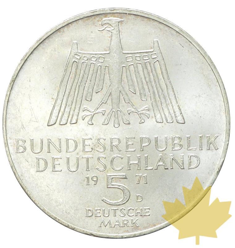 ALLEMAGNE-1971D-5 MARK-ALBRECHT DURER-FDC - 20170110142457_5mark-1971d-1.JPG