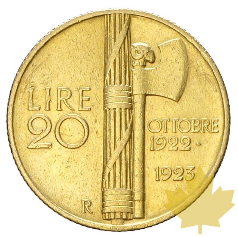 ITALIE-1923-20 LIRE-VITTORIO EMANUELE III-TTB+ - 20170111151718_20lire-1923-ttb-2.JPG