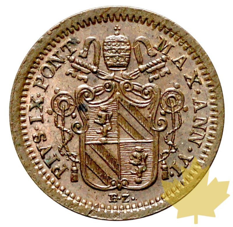VATICAN-1851-QUATTRINO-PIUS IX-FDC - 20170117110640_1quattrino-1851-1.JPG