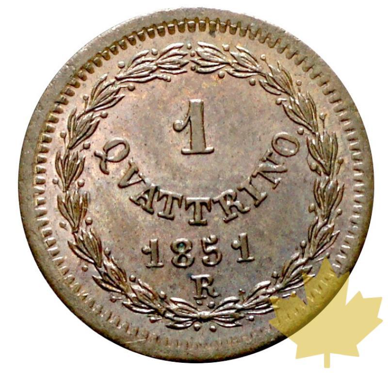 VATICAN-1851-QUATTRINO-PIUS IX-FDC - 20170117110640_1quattrino-1851-2.JPG