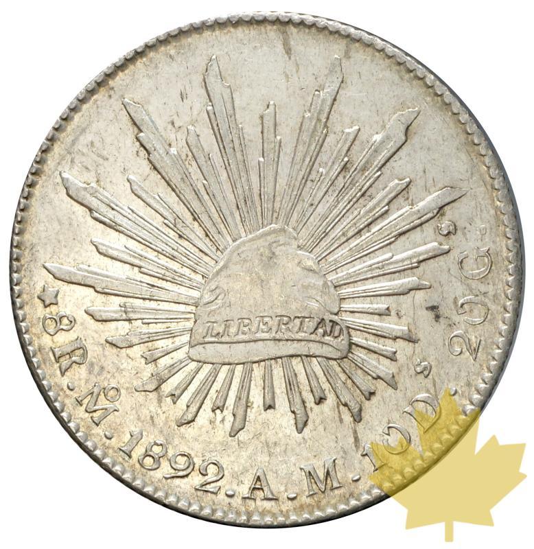 MEXIQUE-1892 AM-8 REALES-SUP - 20170119162944_8REALE-1892AM-1.JPG
