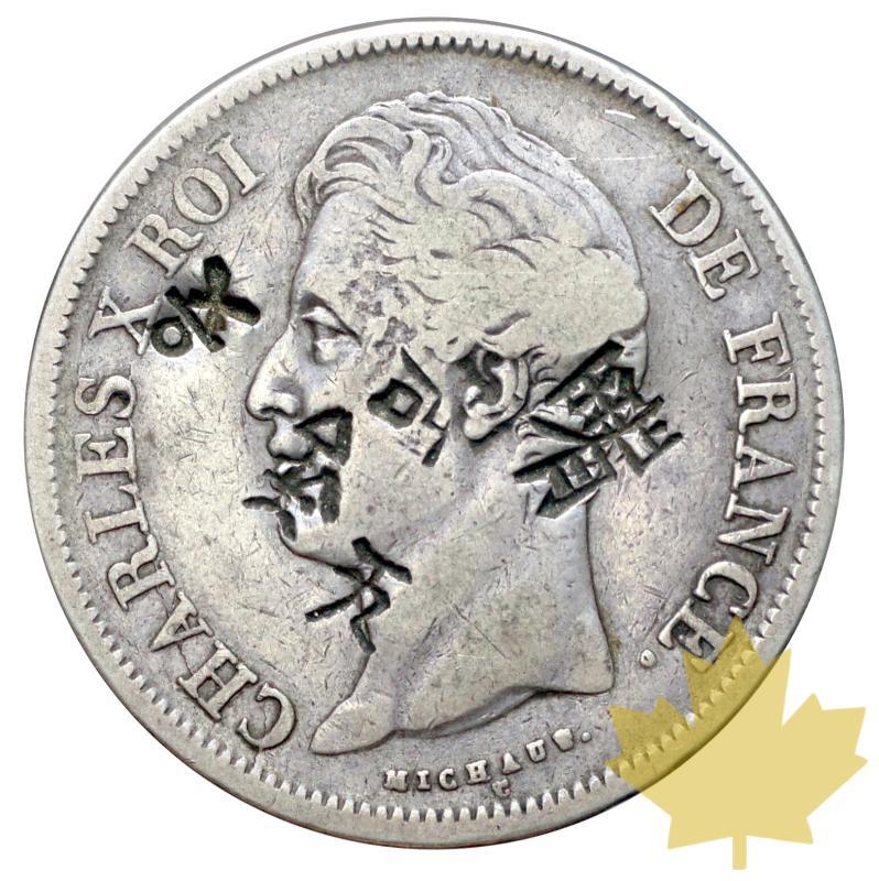 FRANCE-1829W-5 FRANCS-Charles X-LILLE-TB-Contremarquée - 20170207145927_5francs-1829-1.JPG