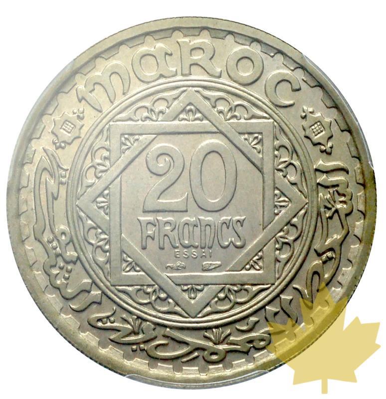MAROC-1947-AH1366-ESSAI-DE-20-FRANCS-PCGS-SP65-FDC - 20170217101920_morocco-20fr-1947-1.JPG
