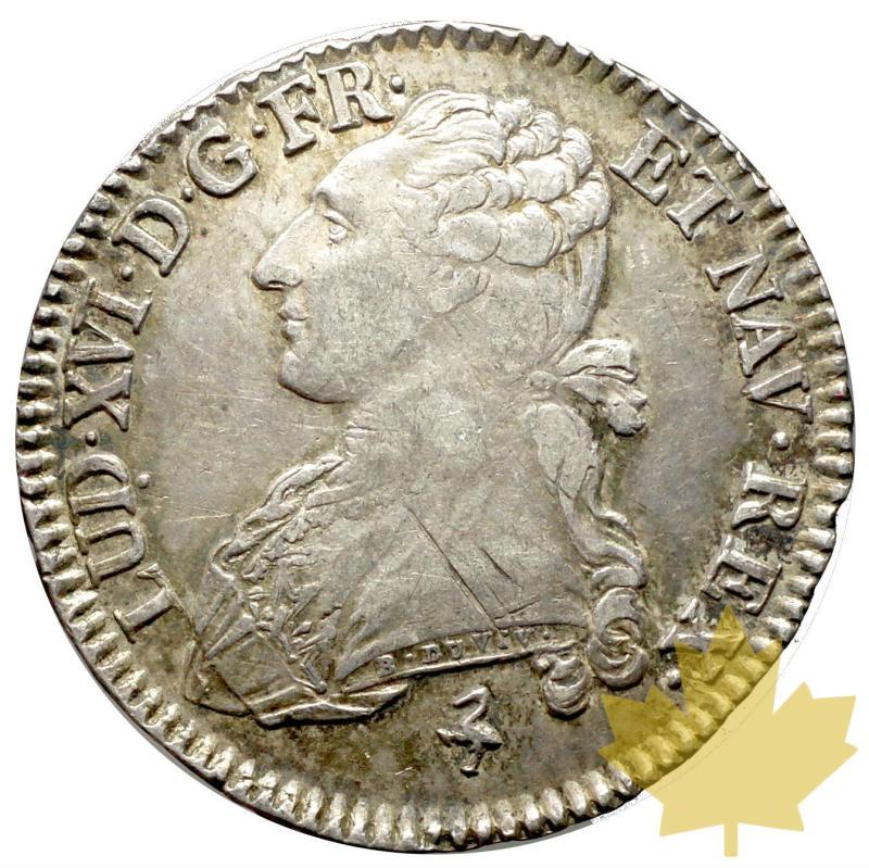 FRANCE-1789A-1/2-ECU-AUX-RAMEAUX-D'OLIVIER-LOUIS XVI-TTB-SUP - 20170220105120_ecu-1789a-1.JPG