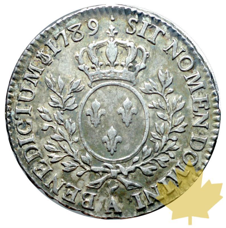FRANCE-1789A-1/2-ECU-AUX-RAMEAUX-D'OLIVIER-LOUIS XVI-TTB-SUP - 20170220105120_ecu-1789a-2.JPG