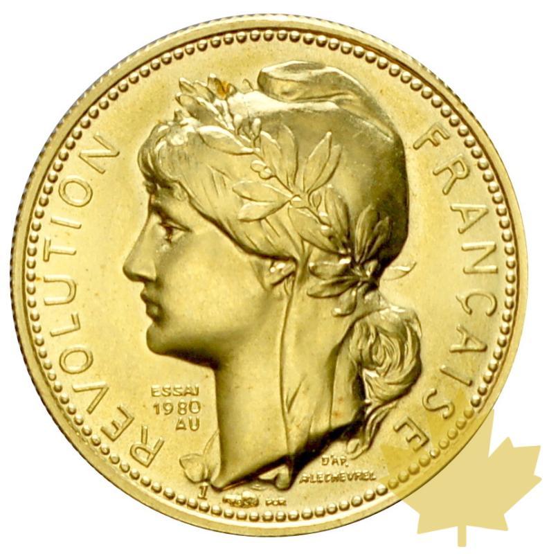 FRANCE-1980-MÉDAILLE PRISE DE LA BASTILLE-FDC - 20170301120621_1980-medaille-bastille-1.JPG