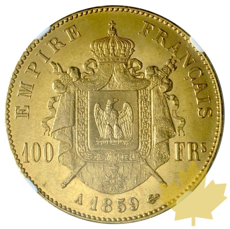 FRANCE-1859A-100 FRANCS-NAPOLEON III-NGC AU 55 - 20170303094509_100fr-1859A-2.JPG