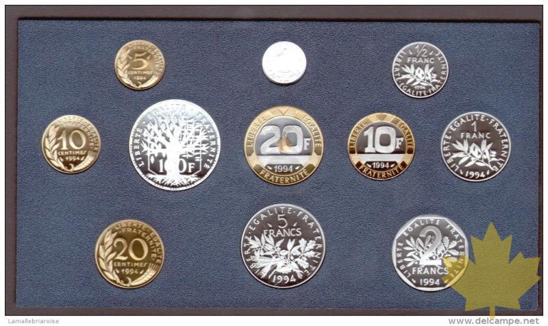 FRANCE-1994-SERIE PROOF-COFFRET BE FRANCS - 20170309101948_serie-1994-francs.jpeg