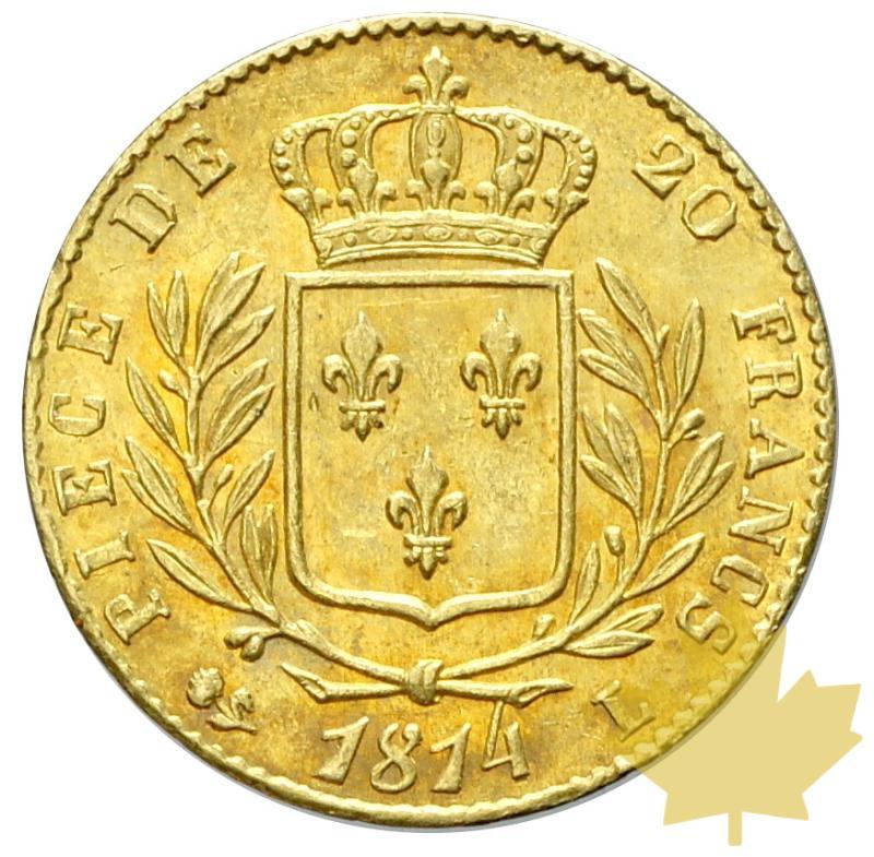 FRANCE-1814L-20 FRANCS LOUIS XVIII-prSUP - 20170321160404_20francs-1814L-prSUP-2.JPG