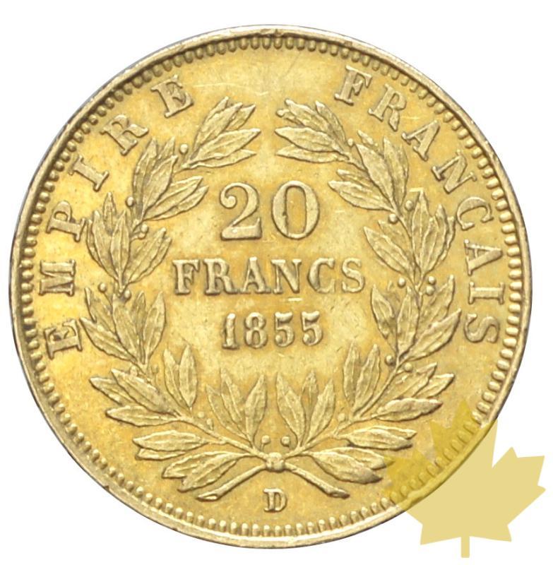 FRANCE-1855D-20 FRANCS-Grand Lion-Napoleon III-TTB-Lyon - 20170321161603_20FRANCS-1855D-grand-lion4.JPG