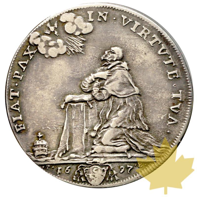 VATICAN-INNOCENZO XII-1697-Rome-Mezza Piastra-TTB+ Munt.31 - 20170328102538_mezza-piastra-roma-1.JPG