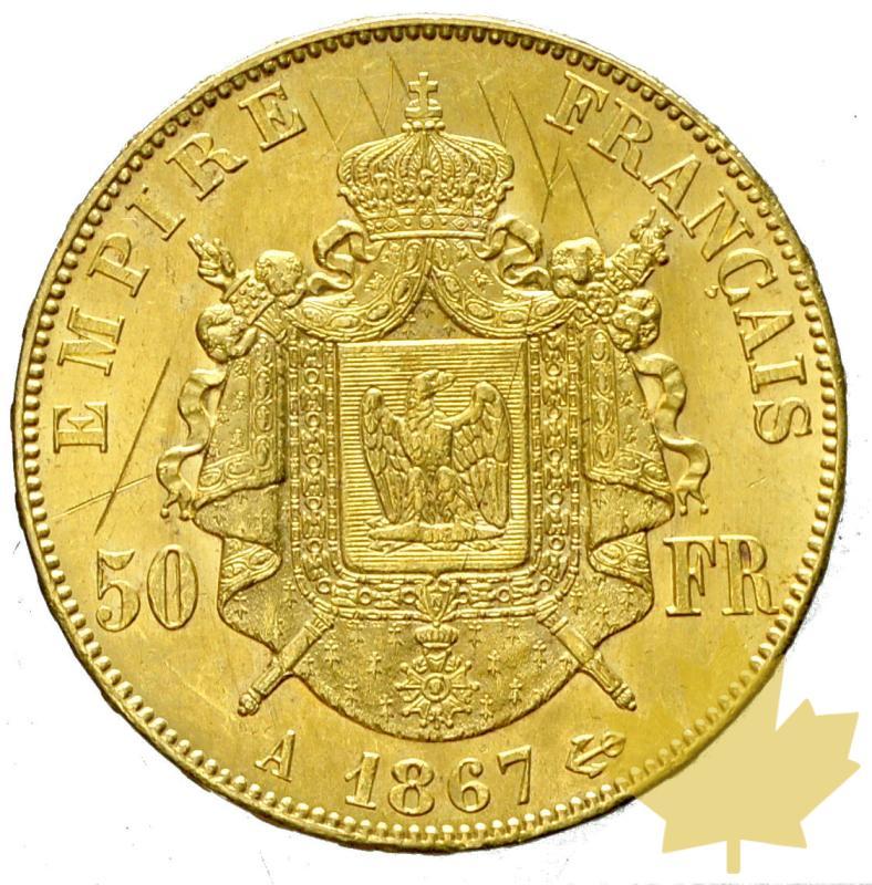FRANCE-1867 A-50 FRANCS-NAPOLEON III tête laurée-SUP-Rayures - 20170420151901_50francs-1867a-2.JPG