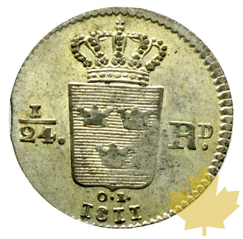 SUEDE-1811 OL-1/24 RIKSDALER-KARL XIII-TTB - 20170425161239_sweden-1811-karlxiii-1.JPG