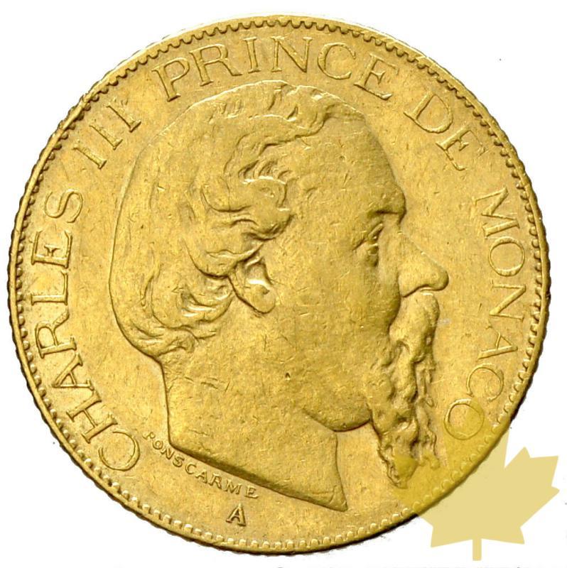 MONACO-1879-20 FRANCS-Charles III-TTB - 20170505105308_20franchi-montecarlo.JPG