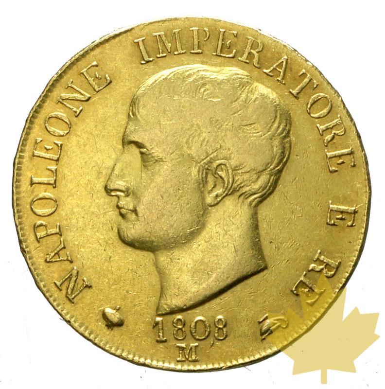 ITALIE-1808M-40 LIRE-Napoleon roi d'Italie-TTB - 20170505105818_40lire-1808m-milano1.JPG