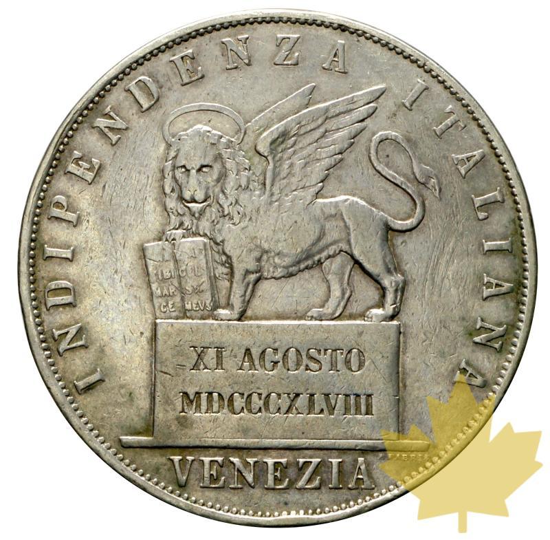 ITALIE-1848-VENEZIA-5 LIRE INDIPENDENZA ITALIANA-TTB - 20170509160023_5lire-venezia-1848-1.JPG