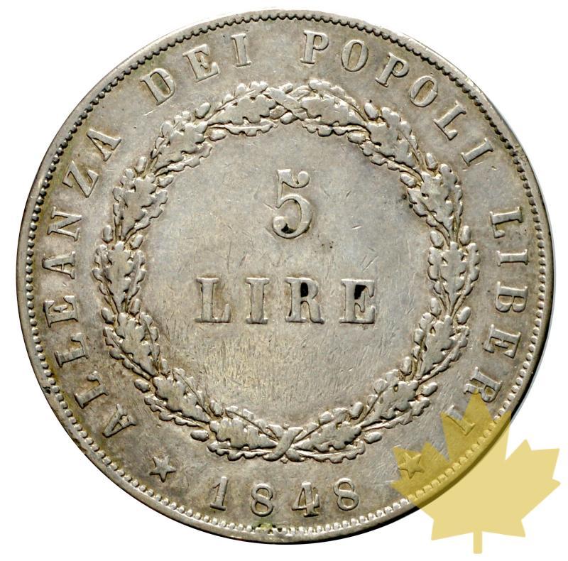 ITALIE-1848-VENEZIA-5 LIRE INDIPENDENZA ITALIANA-TTB - 20170509160023_5lire-venezia-1848-2.JPG