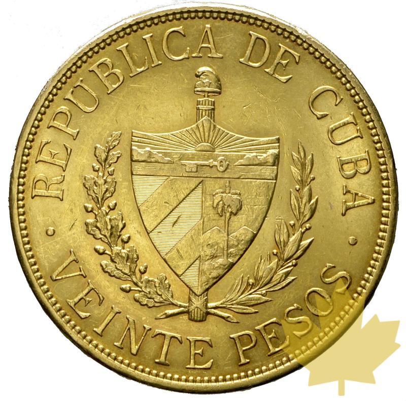 CUBA REPUBLIC-1915-20 PESOS-presque SUP - 20170517140730_ventepesos1915-cuba.JPG
