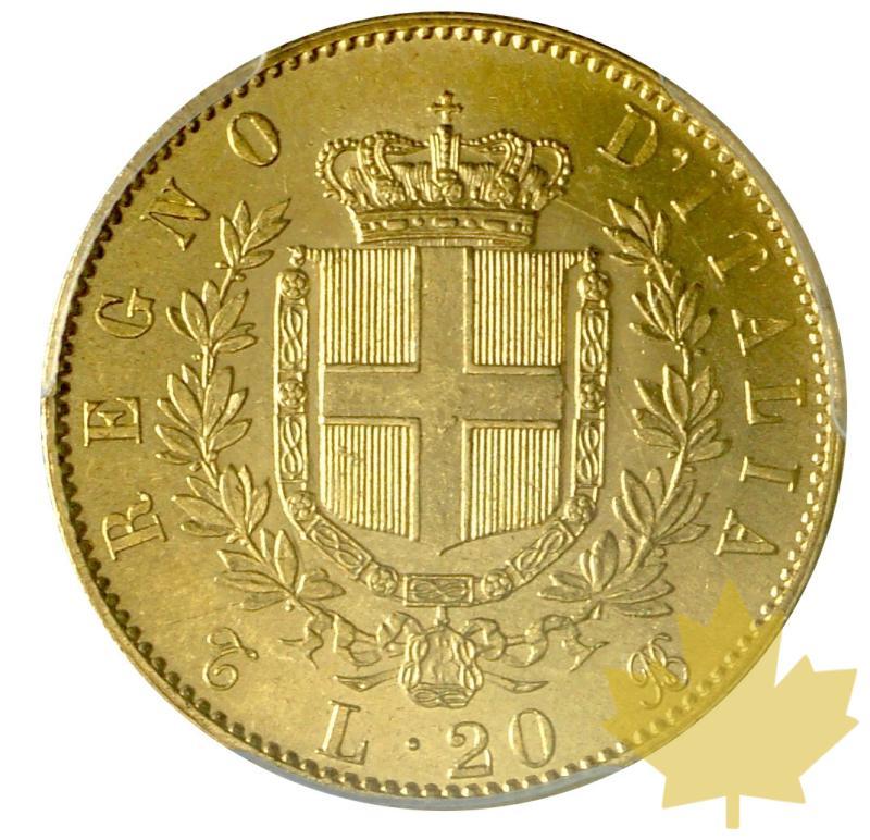 Italie-1865 Torino-20 Lire- Vittorio Emanuele II-PCGS MS63 - 20170523143006_20lire1865-2.JPG