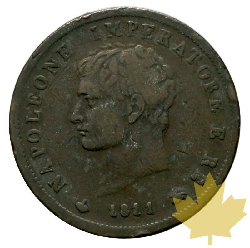 ITALIE-1811 M-1 SOLDO-Napoléon en Italie-Milano-TB - 20170524112000_soldo-1811milano-1.JPG