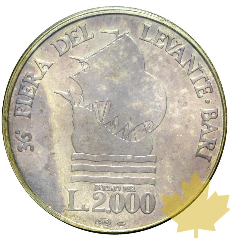 ITALIE- MÉDAILLE ARGENT- FIERINO 2000 lire-Fiera del Levante - 20170529155249_fieradellevante-2.JPG