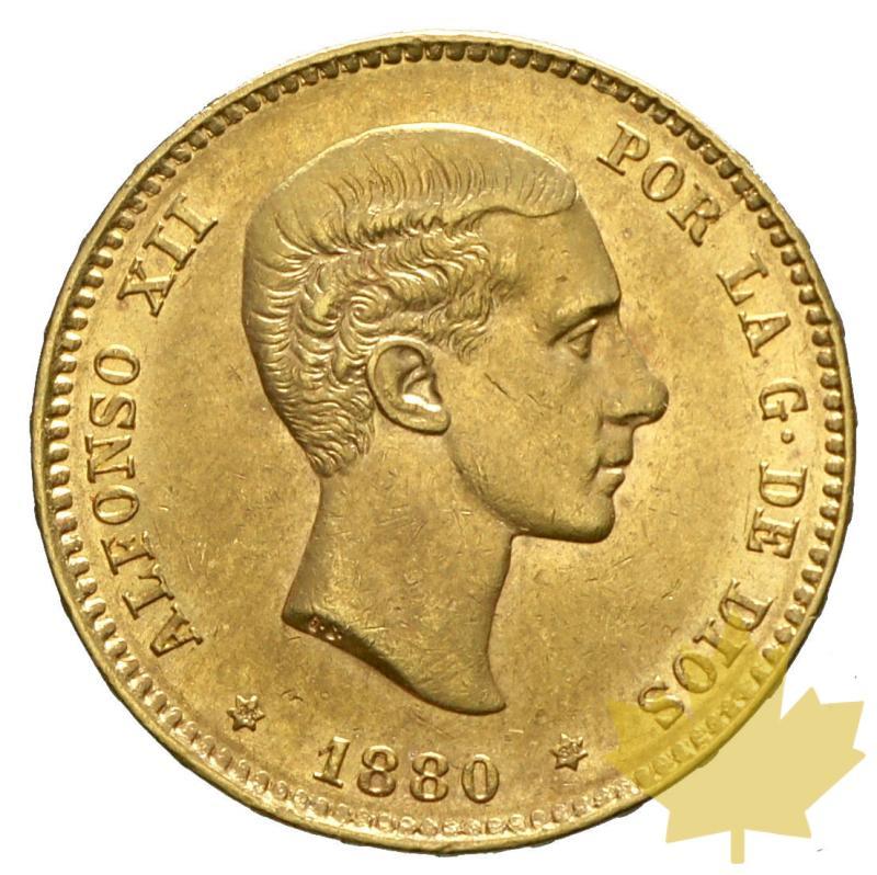 ESPAGNE-1880-25 PESETAS-ALFONSO XII-FDC - 20170614113348_25pesetas1880.JPG