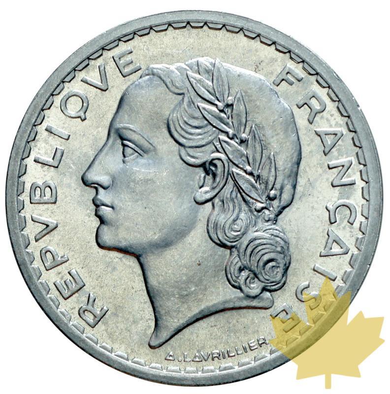 FRANCE-1946B-5 FRANC LAVRILLIER-FDC - 20170614113610_5FRANCS1946B-1.JPG