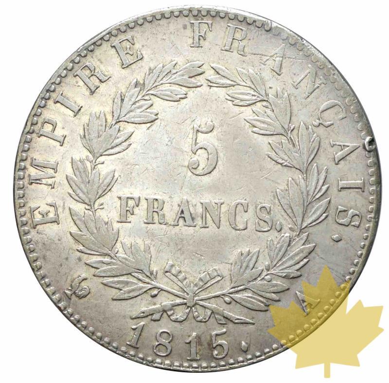 FRANCE-5 FRANCS-1815 A-Cent jours-TTB+ - 20170623135546_5francs-1815-2.jpeg