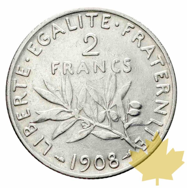 FRANCE-1908-2 Francs semeuse-TTB-SUP - 20170626143205_2francs-1908-2.jpeg