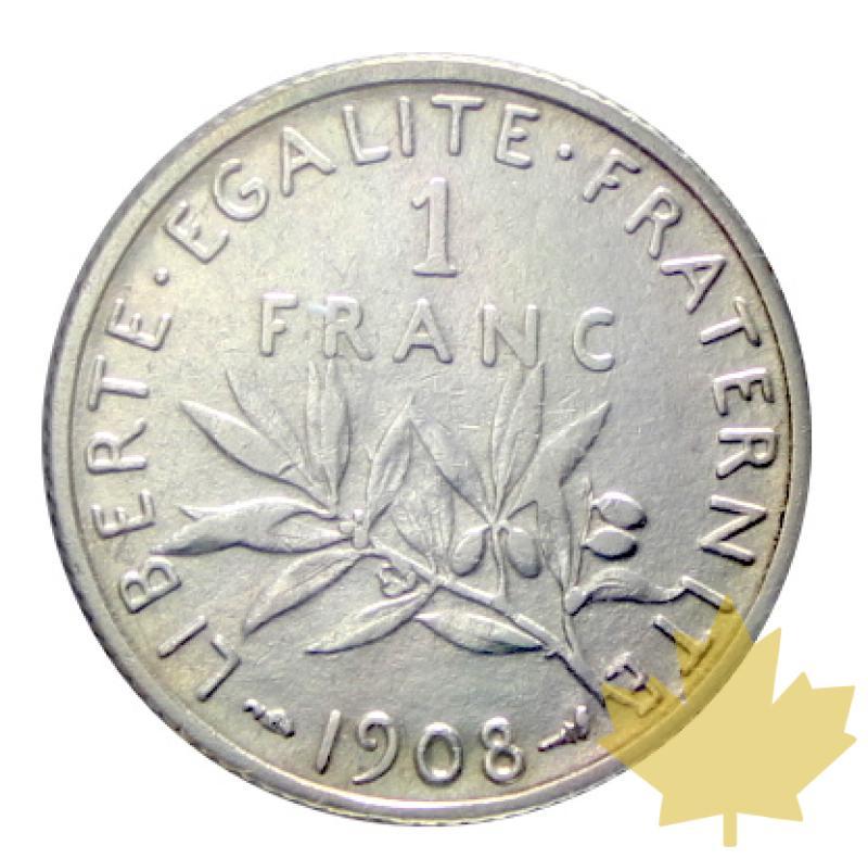 FRANCE-1908-1 Franc semeuse-SUP - 20170627141456_1franc-semeuse-1908-2.JPG
