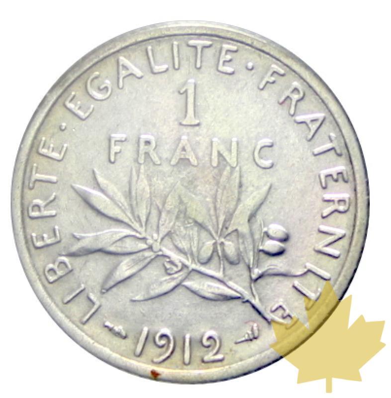 FRANCE-1912-1 Franc semeuse-SUP - 20170627142305_1franc-semeuse-1912-2.JPG