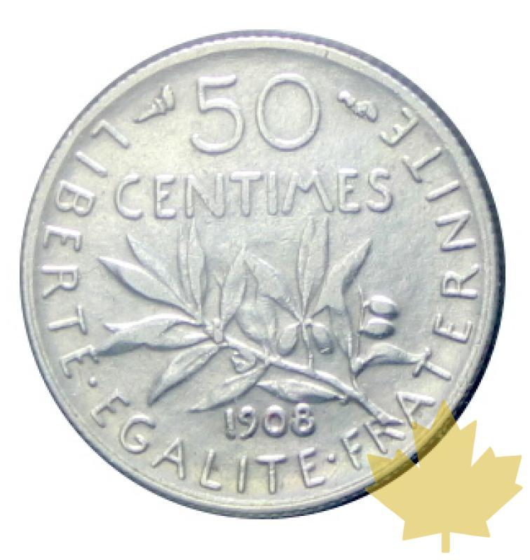 FRANCE-1908-50 CENTIMES Semeuse-SUP - 20170627160142_50centimes-1908-2.JPG