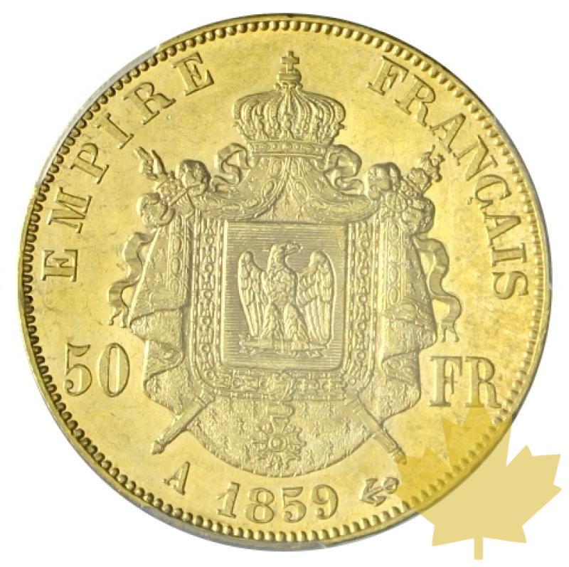 FRANCE-1859A-50 FRANCS-NAPOLEON III-PCGS MS 62 - 20170628152612_50francs-1859a-2.JPG